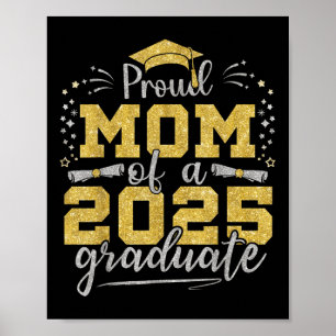 Mama Senior 2025 Proud-Mama eines Cl von 2025 Grad Poster