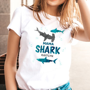Mama Shark   Eltern jeden Geburtstag T-Shirt