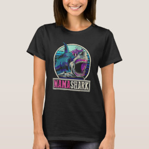 Mama Shark Familie Matching Mamas Frauen Jawsome T-Shirt