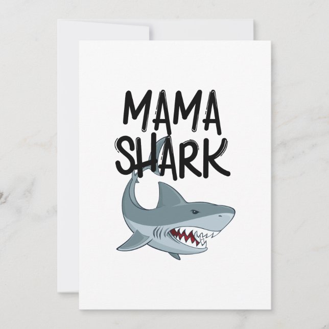 Mama Shark Funny Mothers Day Geschenke Karte (Vorderseite)