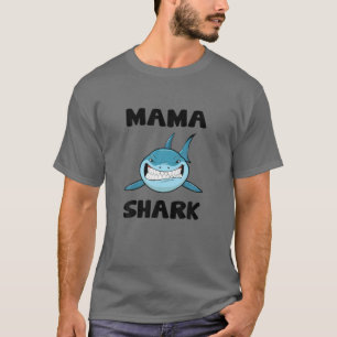 Mama Shark T Family Matching Mommy Mama Women Jaws T-Shirt