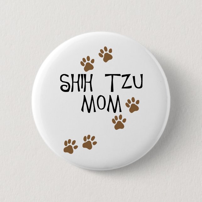 Mama Shih Tzu Button (Vorderseite)