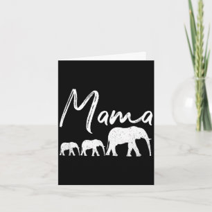 Mama-Shirt Elefant Muttertag Weihnachten Mommy Karte