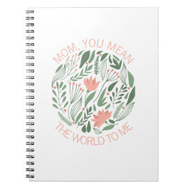 Mama Sie Gemein die Welt zu mir Muttertagsbuch Notizblock