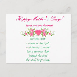 Mama, Sie sind die Besten! Postkarte