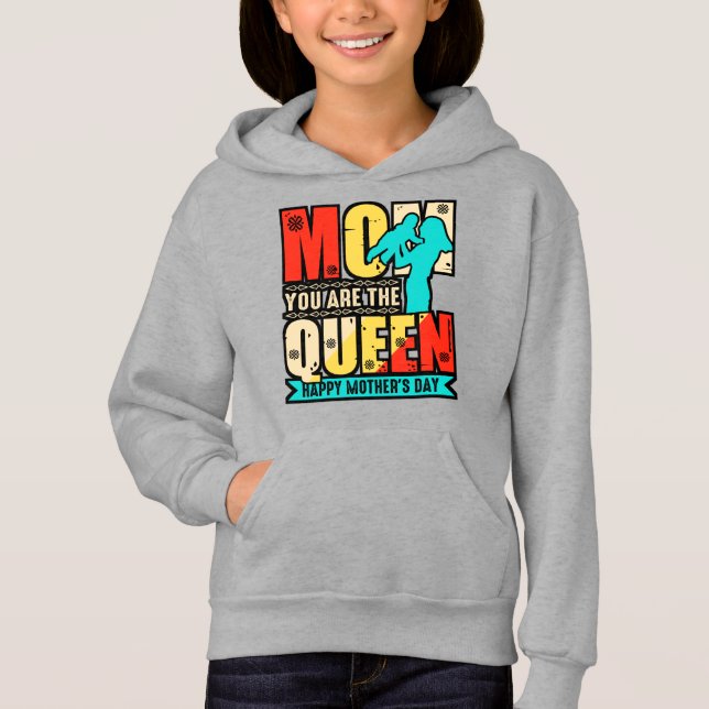 Mama Sie sind die Queen-67761 Hoodie (Vorderseite)