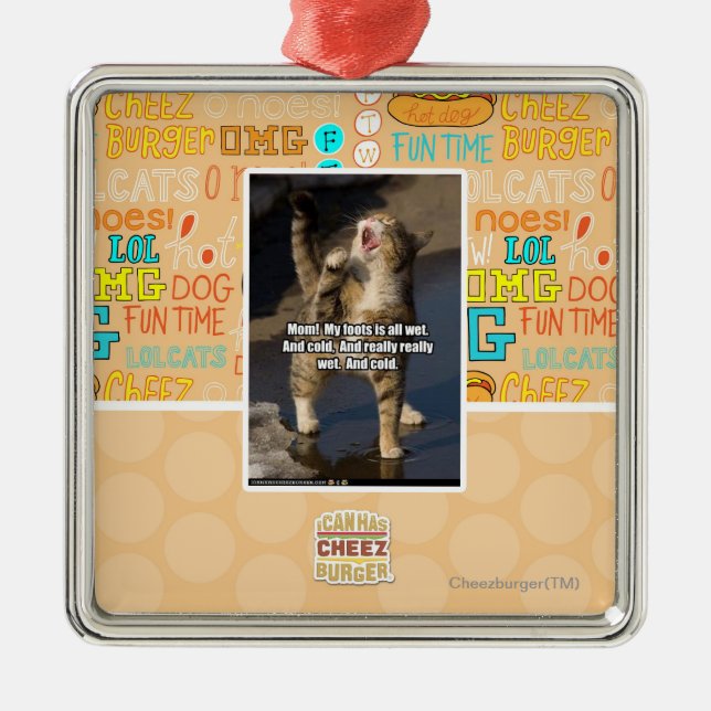 Mama! Silbernes Ornament (Vorne)