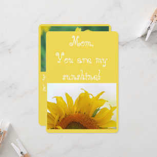 Mama, sind Sie mein Sonnenschein! Karte