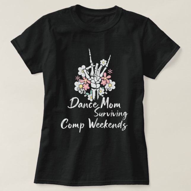 Mama Skelett Hand Comp Überlebensmodus T-Shirt (Design vorne)