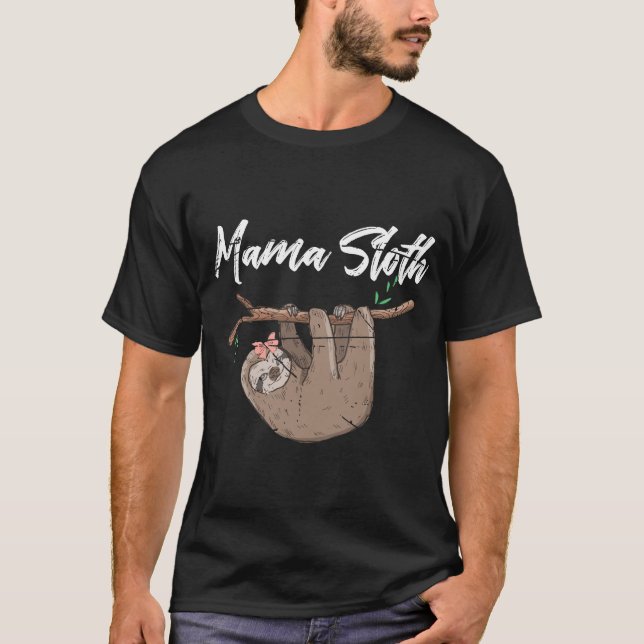 Mama Sloth Pet Mama T-Shirt (Vorderseite)