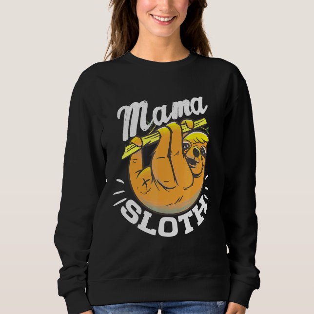 Mama Sloth Sweatshirt (Vorderseite)