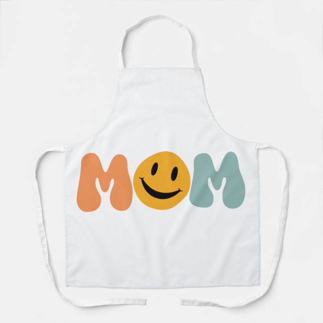 Mama Smile Face Schürze (Vorderseite)