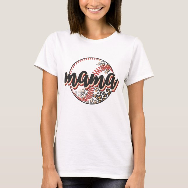Mama Softball T-Shirt (Vorderseite)