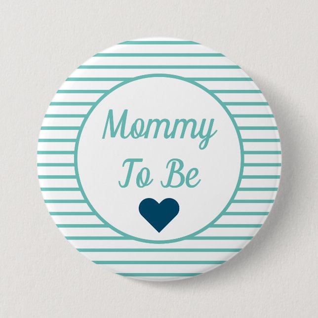 Mama soll Babyduschtaste sein Button (Vorderseite)