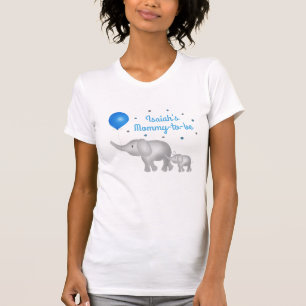 Mama soll Elefant Mama & Baby Boy Baby Shower sein T-Shirt
