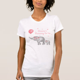 Mama soll Elefant Mama & Baby Girl Baby Shower sei T-Shirt