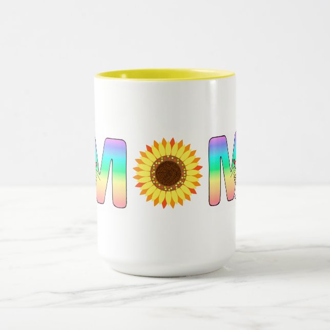 MAMA Sonnenblumen und Mäuse Tasse (Zentrum)