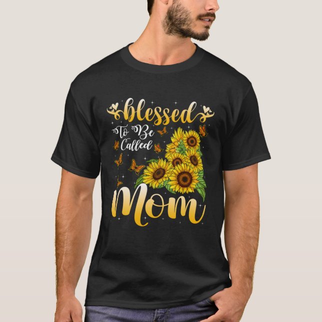 Mama Sonnenblumenmütterinnen T-Shirt (Vorderseite)