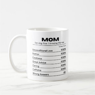 Mama sorgt für die beste Mutter Tageswert Kaffeetasse