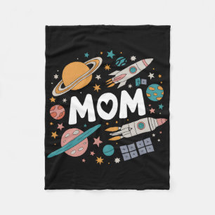 Mama Space Galaxy Mütter Tag Geburtstag Familiensp Fleecedecke