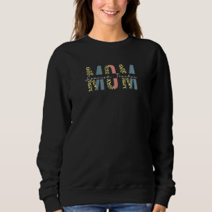 Mama Spanisch Lehrerin Halb Leopard Mütter Da Sweatshirt
