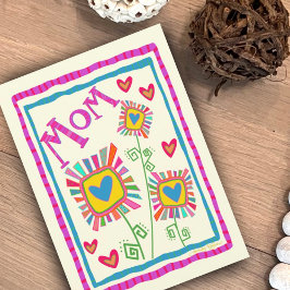 Mama Spaß Blume Hübsch Mutter Inspirivity Card Karte