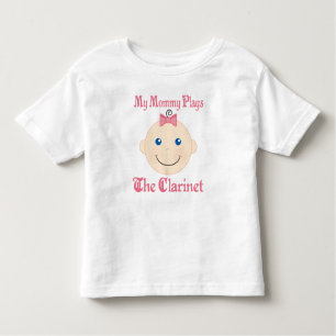 Mama spielt das Clarinet-KinderT-Shirt Kleinkind T-shirt