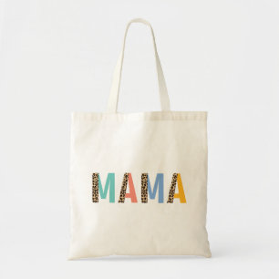 Mama Split Leopard Letters Tragetasche