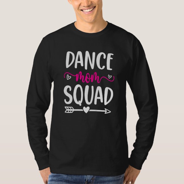 Mama Squad Funny Pink Niedlich Arrow und Herz T-Shirt (Vorderseite)