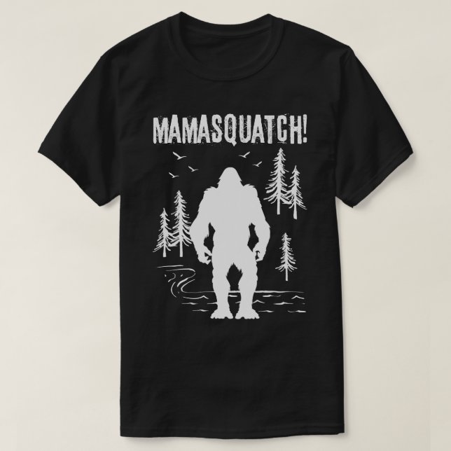 Mama Squatch Bigfoot T-Shirt (Design vorne)
