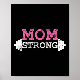 Mama Starke Mutter Mama Fitness Bodybuilding Gewic Poster