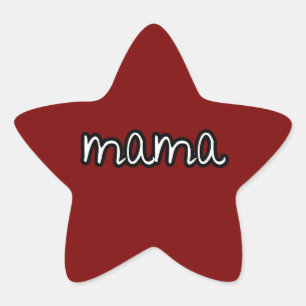 Mama  Stern-Aufkleber