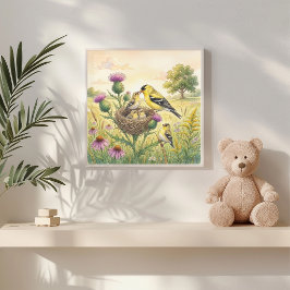 Mama Stieglitz und Kinderkinderzimmer Poster