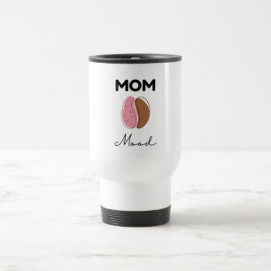 Mama-Stimmung Kaffee Gehirn Minimalistisches Desig Reisebecher