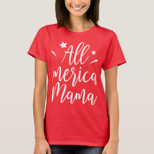 Mama - Stolz Amerikanische Mama Patriotisch USA T-Shirt
