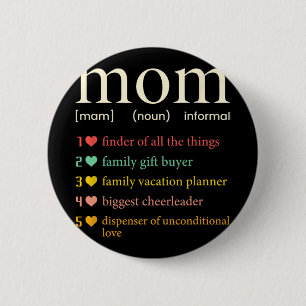 Mama Substantiv Definition Lustige Mama Muttertag Button
