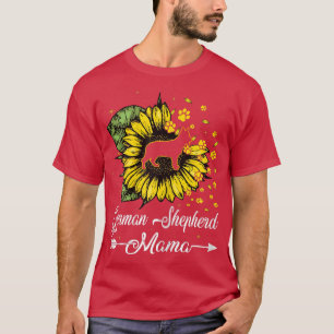 Mama Sunflower Hund Mama Niedlich T-Shirt