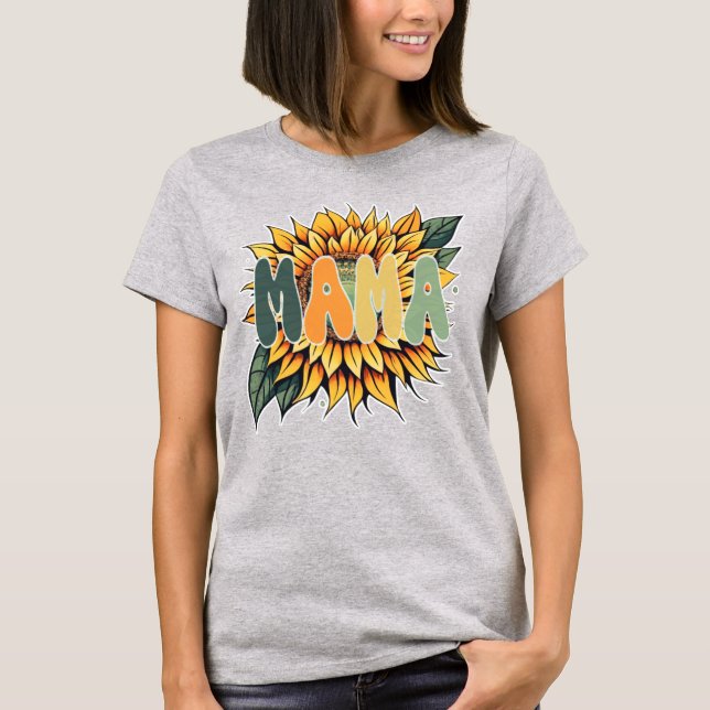 MAMA Sunflower T-Shirt (Vorderseite)