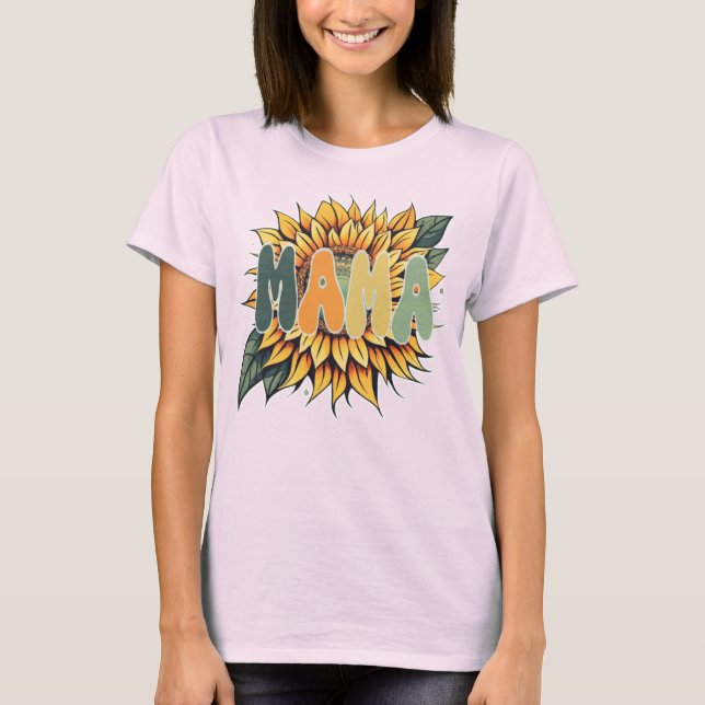 MAMA Sunflower T-Shirt (Vorderseite)