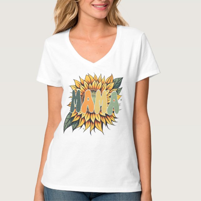 MAMA Sunflower T-Shirt (Vorderseite)