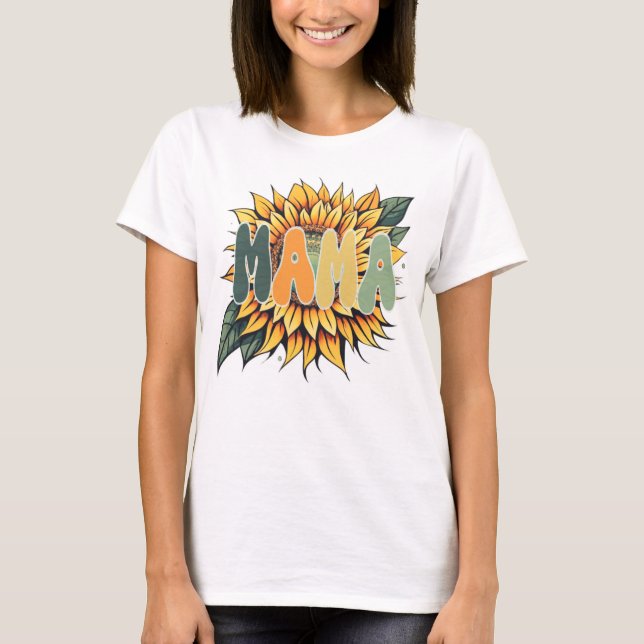 MAMA Sunflower T-Shirt (Vorderseite)