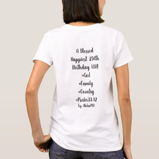 Mama T-Shirt Frohes 250. Geburtstags USA!