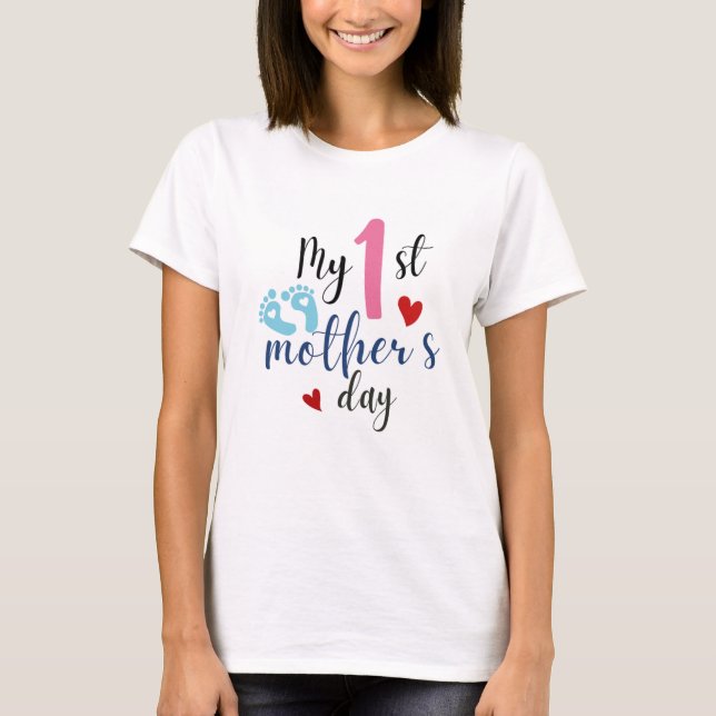 Mama-T - Shirt-T - Shirt meiner 1. Mutter (Vorderseite)