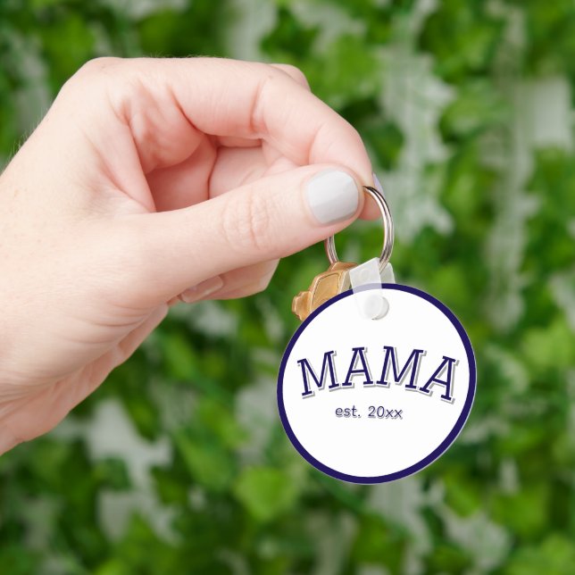 Mama 🗝️ Tagesgeschenk Personalisierter Mütter Schlüsselanhänger (Hand)