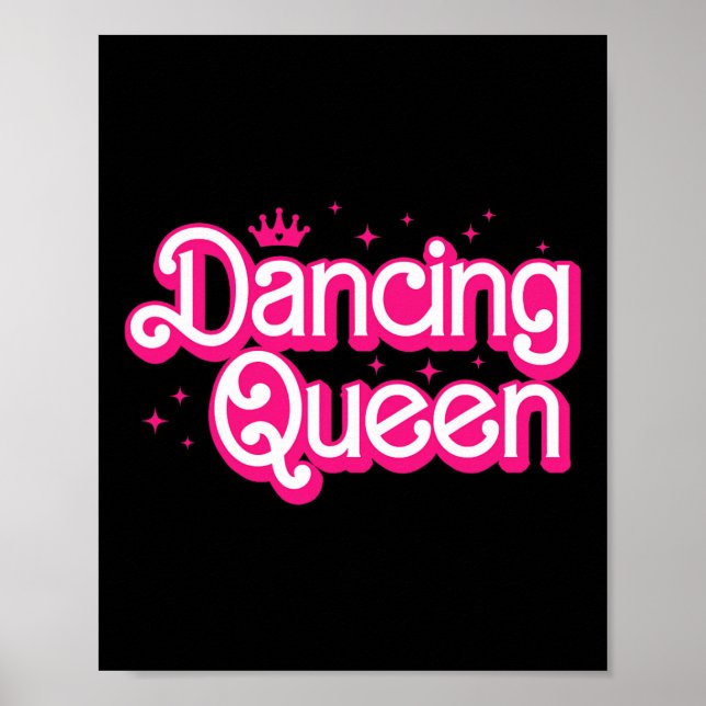 Mama Tanzen Queen Dancing 70er Disco Bachelor Poster (Vorne)