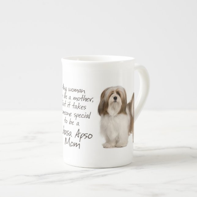 Mama-Tasse Lhasas Apso Prozellantasse (Vorderseite Rechts)