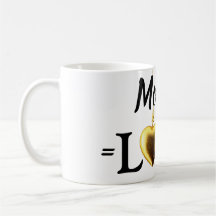 Mama Tasse moderne Mama Liebe goldenes Herz Kaffee