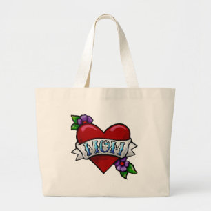 Mama-Tätowierungs-Taschen-Tasche Jumbo Stoffbeutel
