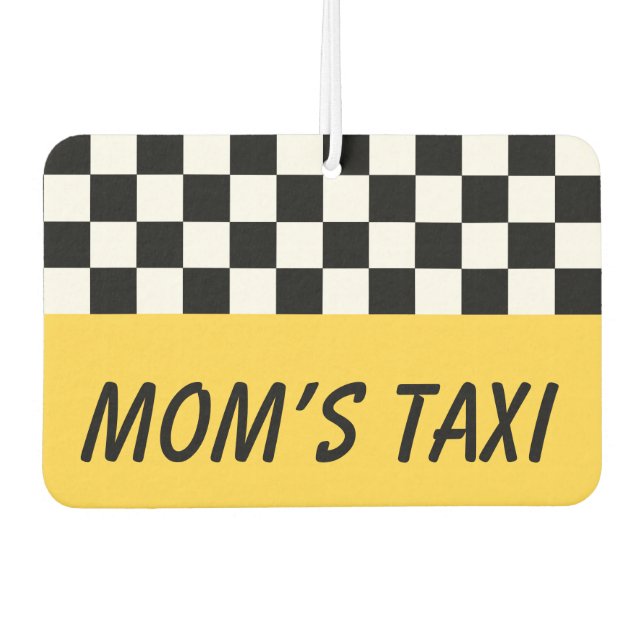 Mama Taxi Auto Air Freshener Geschenk Autolufterfrischer (Vorderseite)