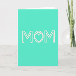 Mama Teal Liebeskarte Karte